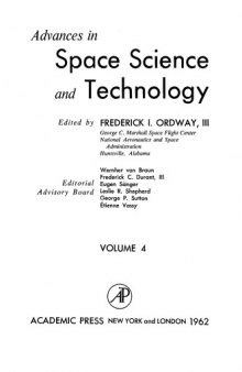 Advances in space science and technology. Volume 4