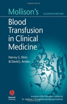Mollison's Blood Transfusion in Clinical Medicine, 11th Edition 