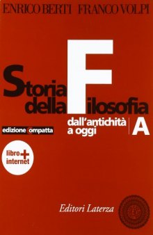 Storia della Filosofia. Dall’antichità a oggi. Edizione compatta.