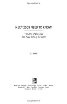 NECВ® 2008 Need to Know