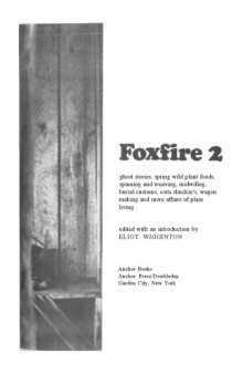 Foxfire Book 2 on Primitive Survival