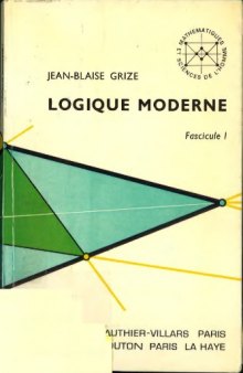 Logique moderne, fascicule 1