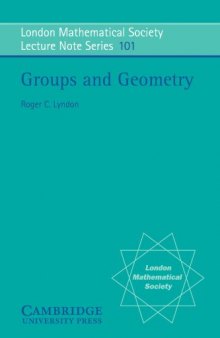 Groups and Geometry