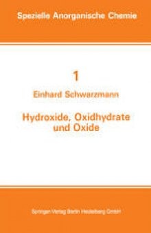 Hydroxide, Oxidhydrate und Oxide: Neue Entwicklungen