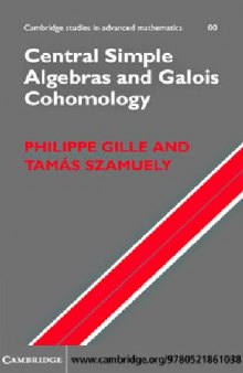 Central Simple Algebras and Galois Cohomology