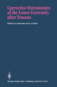 Corrective Osteotomies of the Lower Extremity after Trauma