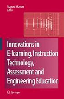 Innovations in E-learning, instruction technology, assessment, and engineering education