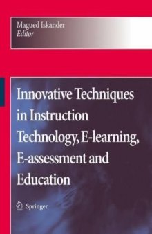 Innovative Techniques in Instruction Technology, E-learning, E-assessment and Education