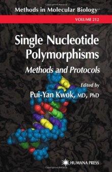 Single Nucleotide Polymorphisms: Methods and Protocols