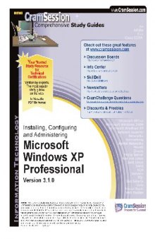 Microsoft Press - Installing, Configuring and Administering Windows XP Professional, 2nd [MCSA MCSE Self-Paced Training Kit 70-270]Ed