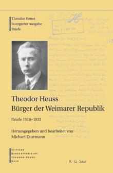 Bürger der Weimarer Republik: Briefe 1918-1933  german