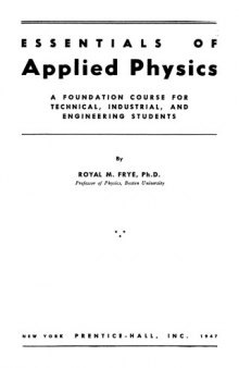 Essentials of applied physics