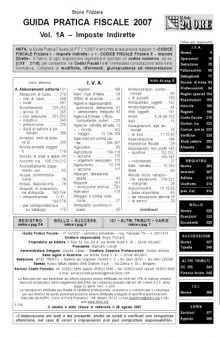 Codice fiscale Frizzera  - vol. 1 Imposte indirette