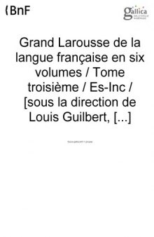 Grand Larousse de la langue française
