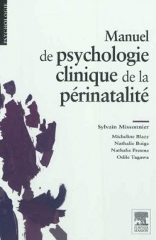 Manuel De Psychologie Clinique De la Périnatalité