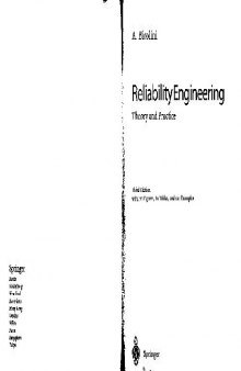 Reliability Engineering theory and practice Alessandro Birolini