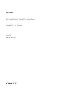 Oracle Developer's Guide for Microsoft Transaction Server (Part No. A90170-01) (Release 9.0.1)