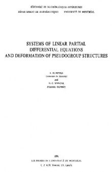 Systems of linear partial differential equations and deformations of pseudogroup structures MCde