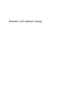 Economics and Corporate Strategy