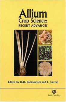 Allium Crop Science: Recent Advances