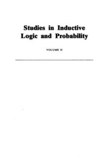Studies in Inductive Logic and Probability. Volume II
