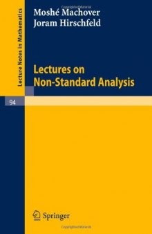Lectures on Non-Standard Analysis