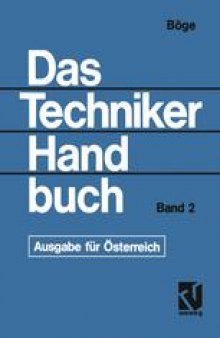 Das Techniker Handbuch: Ausgabe für Österreich Band 2