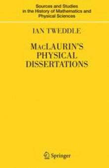 MacLaurin’s Physical Dissertations