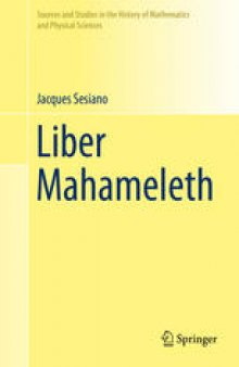 The Liber mahameleth : A 12th-century mathematical treatise