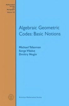 Algebraic geometric codes: basic notions