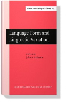 Language Form and Linguistic Variation: Papers Dedicated to Angus Mcintosh