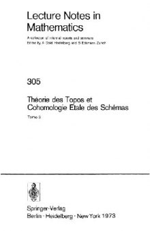 Theorie des Topos et Cohomologie Etale des Schemas