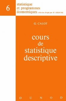 Cours de Statistique Descriptive