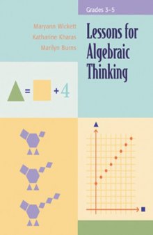 Lessons for Algebraic Thinking: Grades 3-5