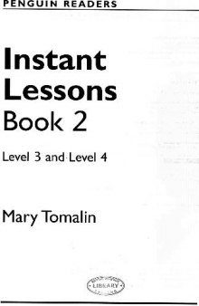 Penguin Readers Instant Lessons Book 2 Level 3 &4