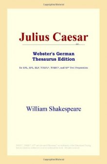 Julius Caesar (Webster's German Thesaurus Edition)