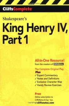King Henry IV, Part 1 (Cliffs Complete)