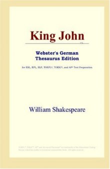 King John (Webster's German Thesaurus Edition)