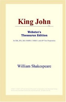 King John (Webster's Thesaurus Edition)