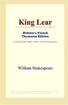 King Lear (Webster's French Thesaurus Edition)