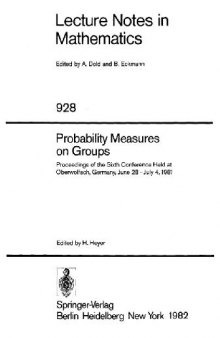 Probability measures on groups