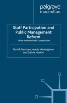 Staff Participation and Public Management Reform: Some International Comparisons