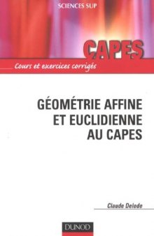 Géométrie affine et euclidienne au Capes