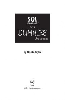 SQL all-in-one for dummies