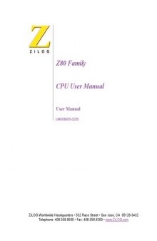 Z80 family CPU user manual