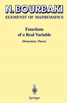 Functions of a real variable : elementary theory