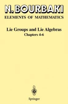 Lie groups and lie algebras : chapters 4-6.