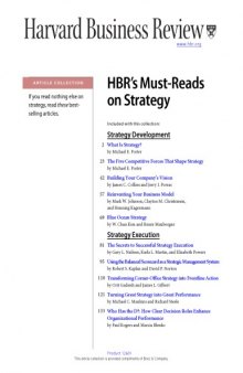 Harvards Business Review Must-Reads on Strategy