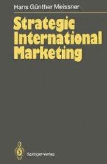Strategic International Marketing