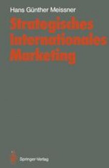 Strategisches Internationales Marketing